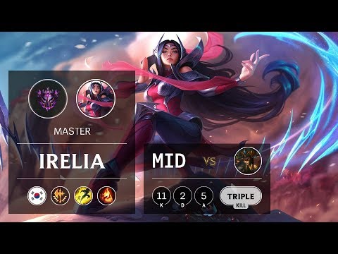 Irelia Mid vs Cassiopeia - KR Master Patch 9.10
