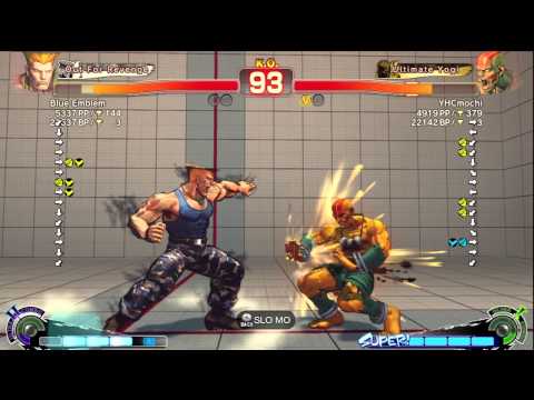Blue Emblem (Guile) vs YHCmochi (Dhalsim) - AE 2012 Match *720p*