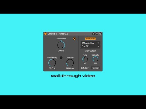 GMaudio TransD 2.0 - Max For Live Device - Walkthrough