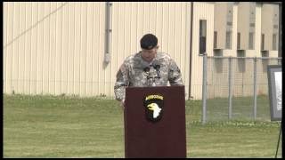 preview picture of video 'Distinguished and Honorary Member of the 327th Inf. Reg. Ceremony'