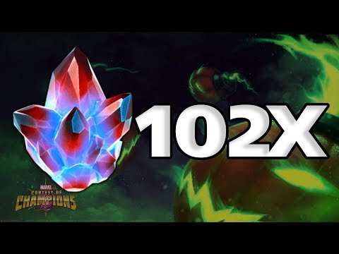 102 x Map 5 Crystal Opening! - Marvel: Contest of Champions
