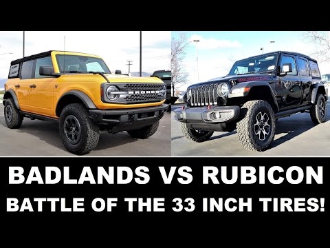 2022 Jeep Wrangler Rubicon Vs 2022 Ford Bronco Badlands: Which $50,000 Off-Roader Should You Buy?