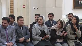 د سولې لپاره د هنر ګالرۍ په مراسمو کې د جمهوررئیس غني وینا.