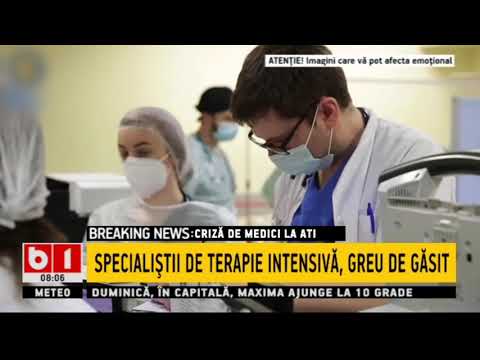 CRIZA DE MEDICI LA ATI - SPECIALISTII DE TERAPIE INTENSIVA, GREU DE GASIT_Stiri B1_18 aprilie 2021