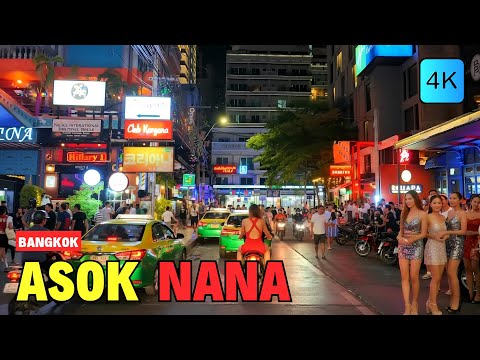 [4K] Asok to Nana Sukhumvit Soi 11 in Bangkok 🇹🇭 ASMR 🎧 Walking Tour