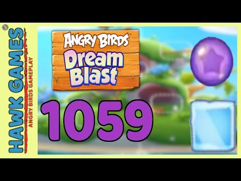 Angry Birds Dream Blast Level 1059 Hard - Walkthrough, No Boosters