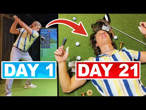 Ich habe so lange Golfbälle geschlagen, bis ich die Driver-Performance von Bryson DeChambeau erre...