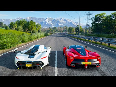 THE FASTEST CAR IN THE GAME VS FERRARI LAFERRARI - A LOT OF RAGE - FORZA HORIZON 4