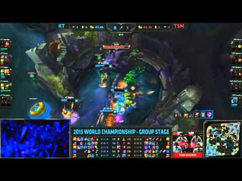 KT vs TSM - The Baron Teamfight
