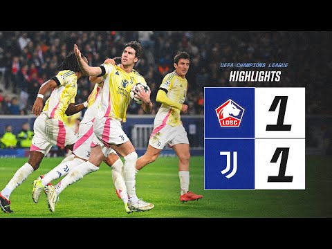 Gols e lances de Lille x Juventus