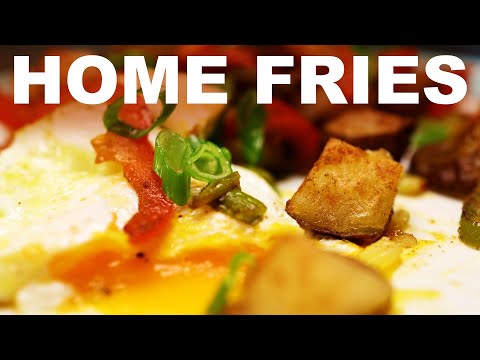 Home fries with peppers | eggs over easy