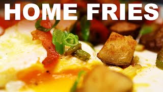 Home fries with peppers | eggs over easy