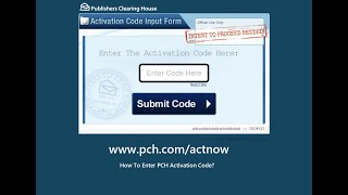 ✅ www.pch.com/actnow 2024 -   How To Enter PCH Activation Code (Sweepstakes Rush)