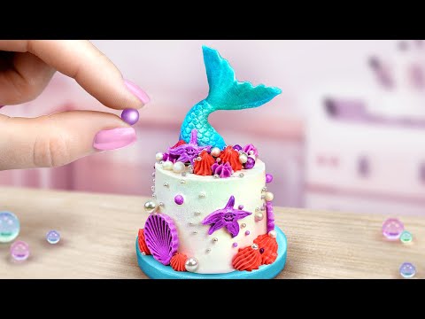 Amazing Miniature Ocean Cake Decorating Ideas - Mini Mermaid Jelly Mousse Cake Recipe