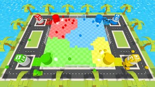Territory Wars with🚚🎲 Marble Race