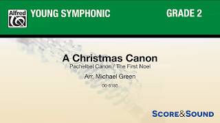 a christmas canon concert band conductor score parts christmas cannon sheet music