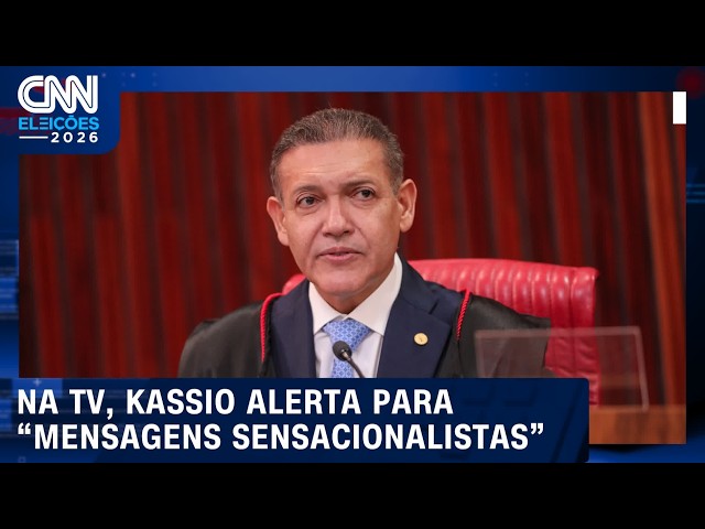 Kassio faz alerta para "mensagens sensacionalistas" em pronunciamento na TV | CNN PRIME TIME