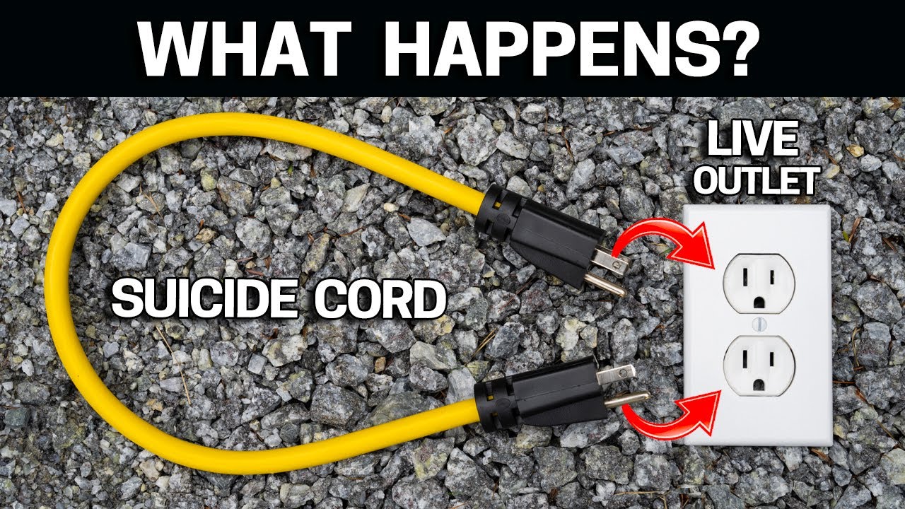 What Happens When You Plug a SUICIDE CORD in a LIVE OUTLET? Do Not Try This Ever