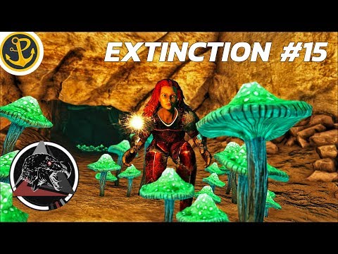 ARK Extinction Core: CAVE EXPLORATION & ALPHA BARYONYX TAME w/ Wombat! E15
