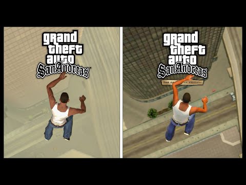 GTA San Andreas: The Definitive Edition vs Original - Physics and Details Comparison