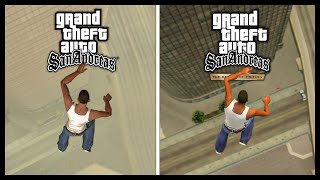 GTA San Andreas: The Definitive Edition vs Original - Physics and Details Comparison