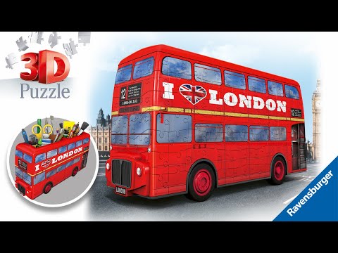 Ravensburger "3D" Dėlionė 216 vnt. - Londono autobusas: Pieštukinė video