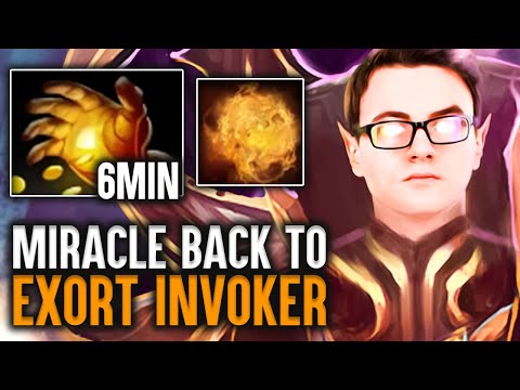 Reason Why People Call Him INVOKER GOD - Miracle 6Min Midas Exort Invoker Dota 2