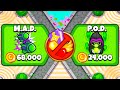 I Did It... 2 TOWER CHIMPS in Bloons TD Battles 2!
