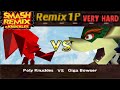 Smash Remix Classic Mode Remix 1P Gameplay With Polygon Knuckles VERY HARD