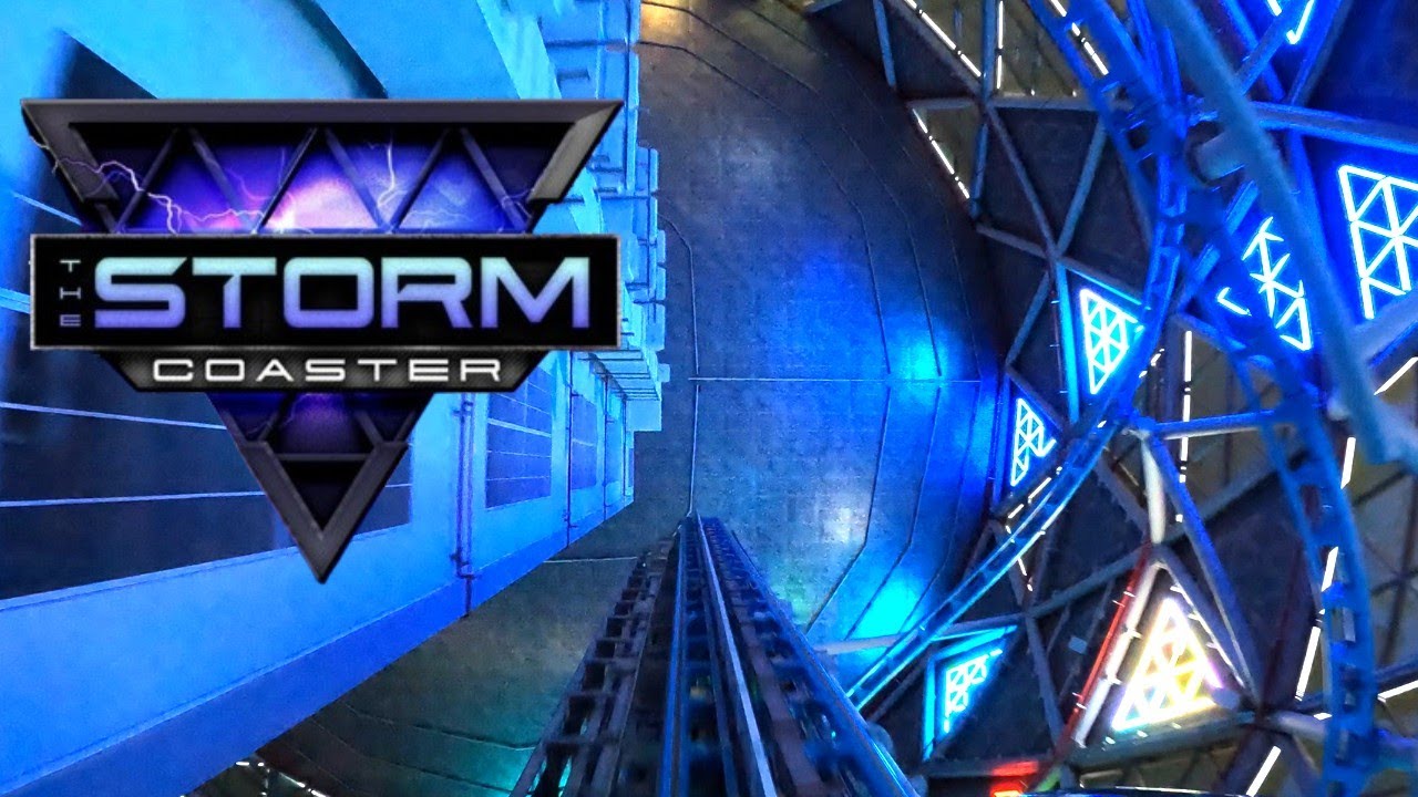 Storm Coaster 4K On Ride POV - Dubai Hills Mall