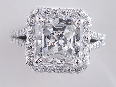 5.41 ctw Radiant Cut Diamond Engagement Ring - BigDiamondsUSA