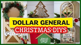 DOLLAR STORE Christmas DIY Decor | Using CLEARANCE Dollar General Decor to make Christmas Decor!