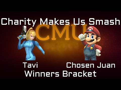Charity Makes Us Smash Project M Bracket -  Tavi (Zero Suit Samus) vs. Chosen Juan (Mario)