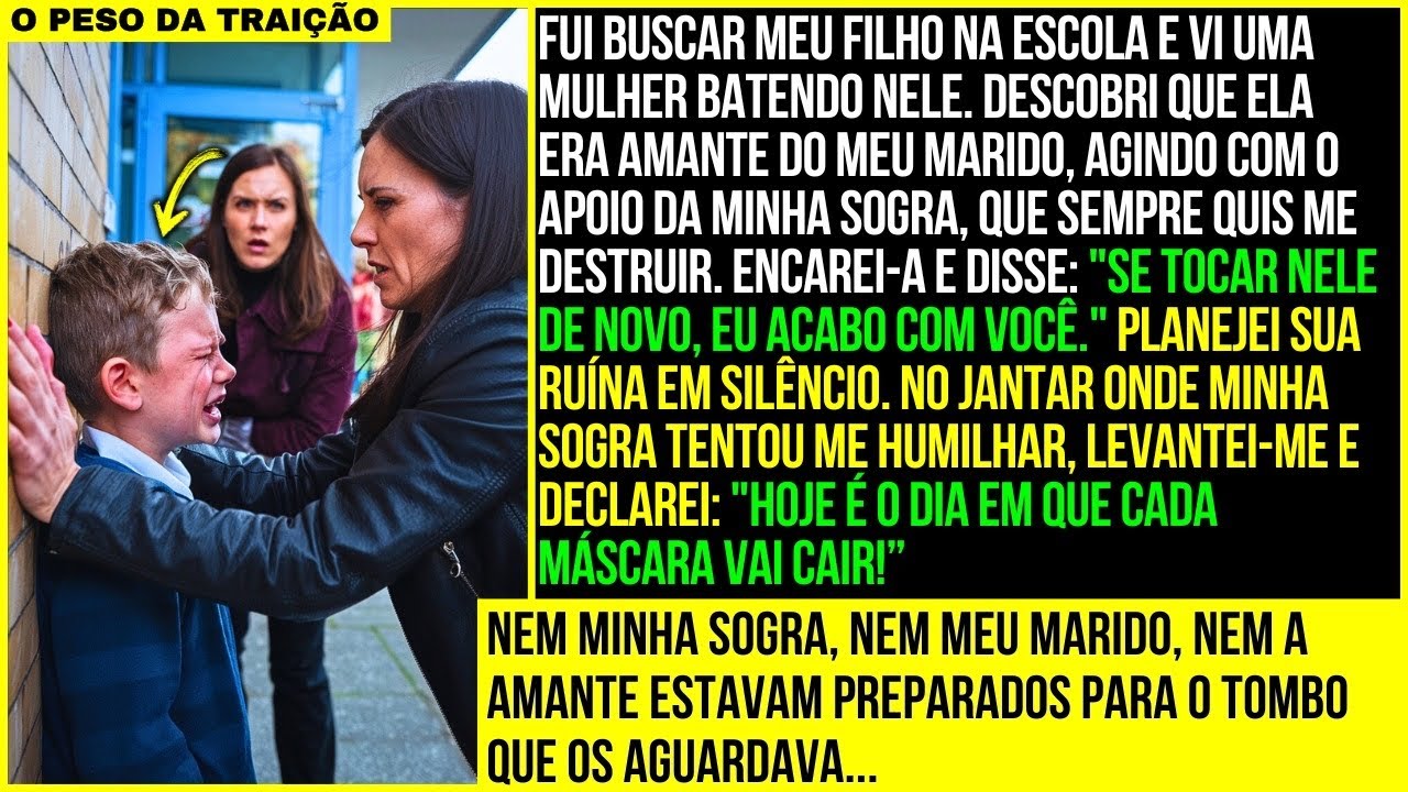 Vi uma mulher batendo no meu filho e descobri que era a amante do meu marido...