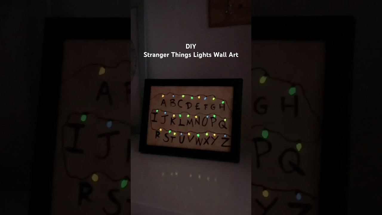 DIY Stranger Things Lights Wall Art