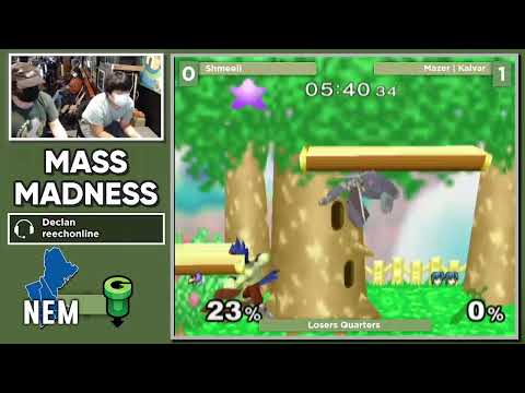 Mass Madness 37 SSBM - Shmeeli (Falco) vs. Mazer | Kalvar (Marth) - Melee LQF