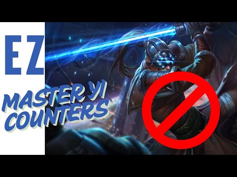 Top 5 Master Yi Counters  on Each Lane