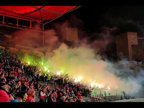 2021.09.30 1.FC Union Berlin - Maccabi HaifaPyroshow by Haifa fans 1