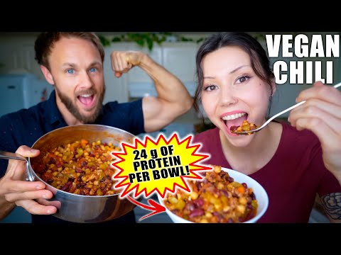 Easy Vegan Chili 🔥 Perfect For Fall 🍁 (High Protein Recipe)