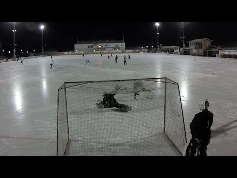 Bandy Goalkeeper Drills on the ice Part 1