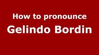 How to pronounce Gelindo Bordin
