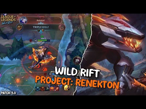 Project: Renekton Gameplay New Season - League of Legends: Wild Rift