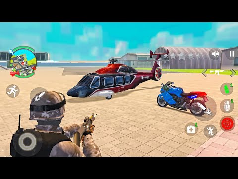 Helicopter and Car Driving in Open World Game - Swat Police Crime Chase Vice Town - Android Gameplay