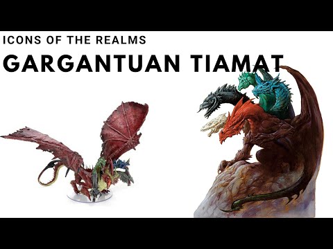Icons of the Realms: Gargantuan Tiamat - Wizkids Prepainted Miniatures
