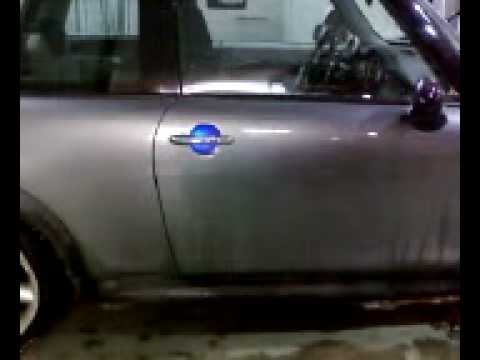 mini cooper led door handle mod