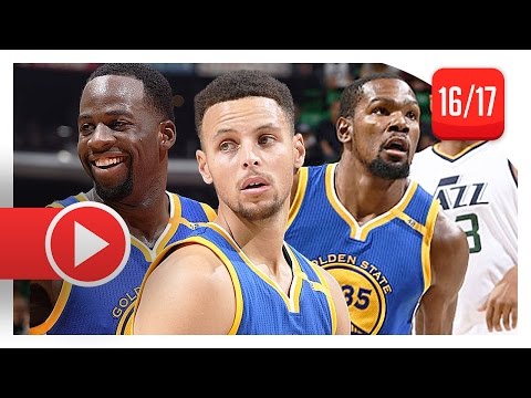 Stephen Curry, Kevin Durant & Draymond Green Full Highlights vs Jazz (2016.12.08) - TOO Good!