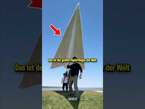 The world's largest paper airplane! 😨