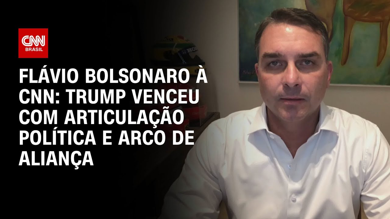 Flávio Bolsonaro à CNN: Trump venceu com articulação política e arco de aliança | CNN 360º