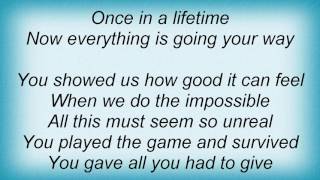 Saga - Once In A Lifetime Lyrics