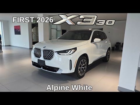 FIRST LOOK! 2026 BMW X3 30 xDrive Alpine White on Clam Beige #bmw #x3 #g45